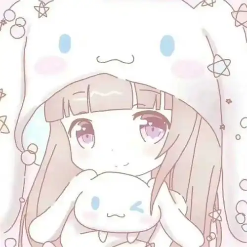 清纯可爱简单动漫女头像
