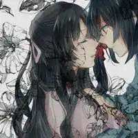 高冷百合动漫情侣头像动漫百合情侣头像一左一右
