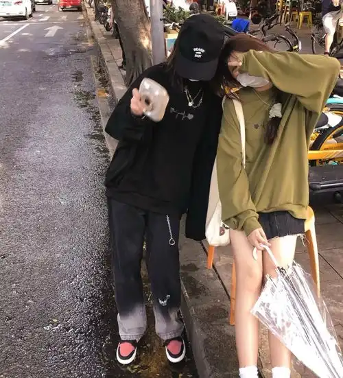 ins甜酷闺蜜头像
