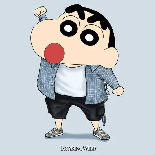 蜡笔小新情侣头像他是我的baby
