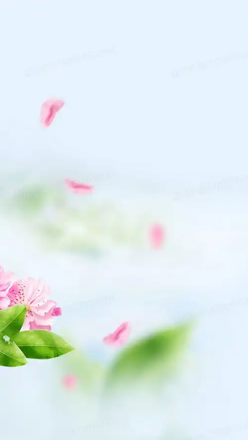 小清新桃花背景素材h5背景背景图片素材免费下载熊猫办公
