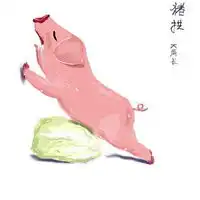 一猪一白菜情侣头像猪拱白菜卡通头像图
