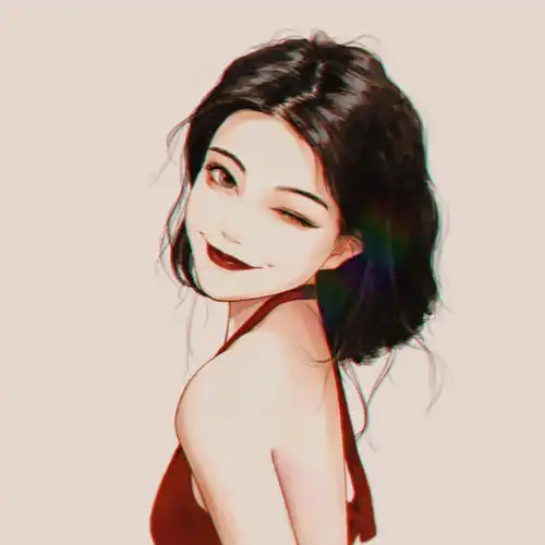 女生插画头像简单却不失格调
