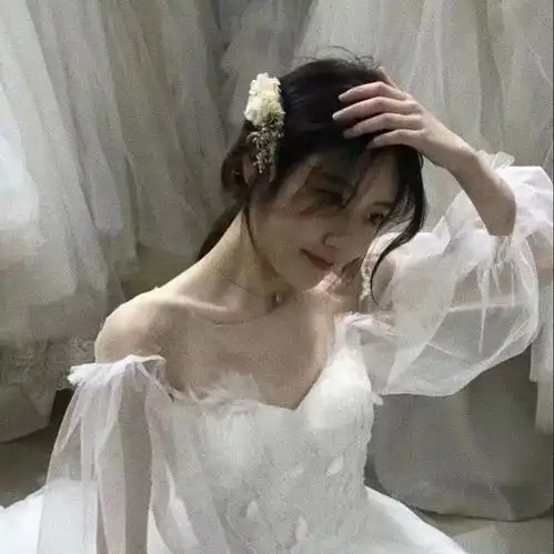 唯美qq婚纱头像女生女生婚纱照头像
