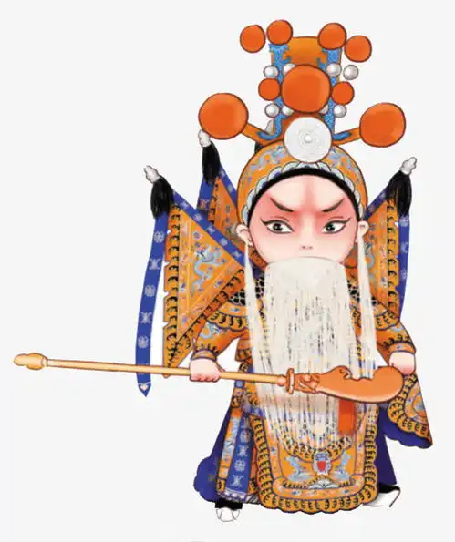 卡通男版京剧人物免抠素材页面网页平面电商创意素材png素材素材
