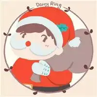 可爱卡通情侣头像超萌圣诞版微信头像图片大全
