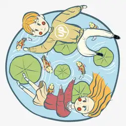 小清新浪漫情侣好运小插画图片素材其他格式下载动漫人物大全
