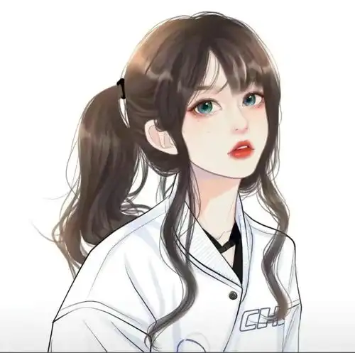 好看唯美小清新插画女生动漫头像
