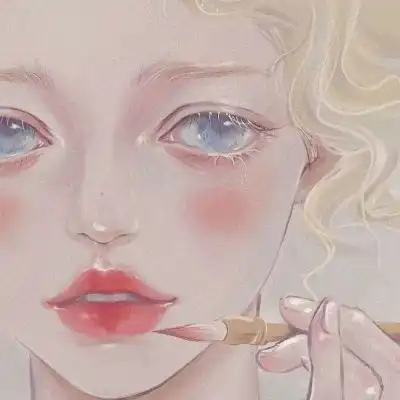 溺毙优质手绘动漫女头.月亮摇摇卡通动漫头像我要个性网
