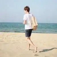 白衬衣小清新男生头像背影微信头像图片大全
