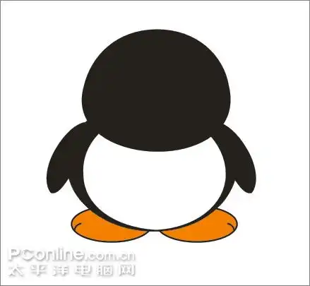 coreldraw教程绘制可爱的情侣qq企鹅
