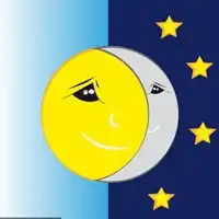 简约月亮星星情侣头像微信头像图片大全
