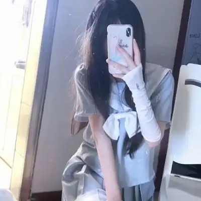 蓝色系不露脸女头
