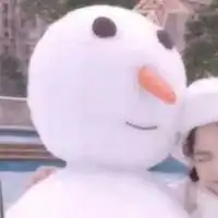 冬日雪景情侣双人头像两张微信头像图片大全
