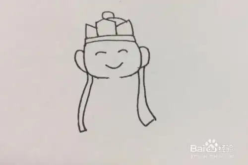 西游记唐僧的简笔画画法
