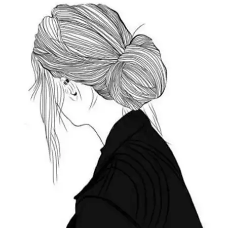 适合女生的黑白简约微信头像
