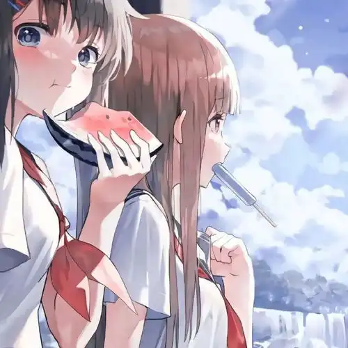 清新可爱闺蜜头像一对两张可爱闺蜜头像双人
