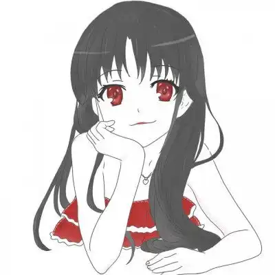 二次元动漫女生头像丧气小萝莉
