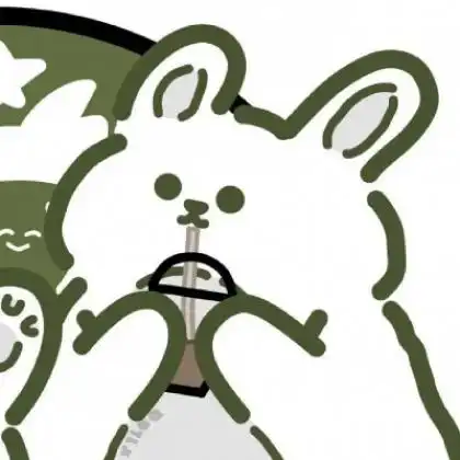 最可爱的卡通情侣头像,手绘简约小兔子小熊都不错
