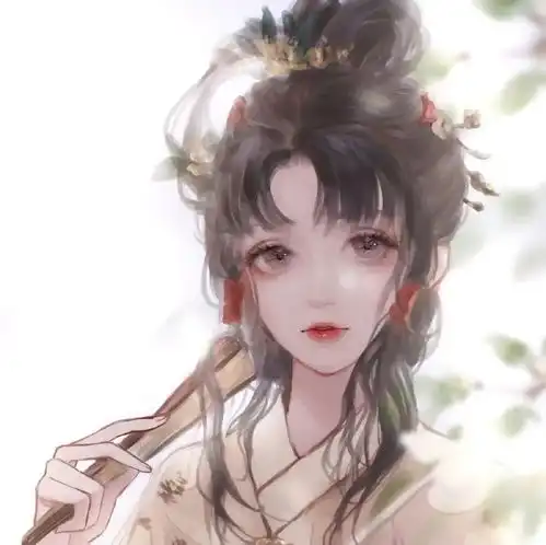 动漫古风头像把酒祝东风,且祝山河与共的从容
