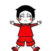 本命年的红色微信头像卡通吉祥红色本命年头像图片
