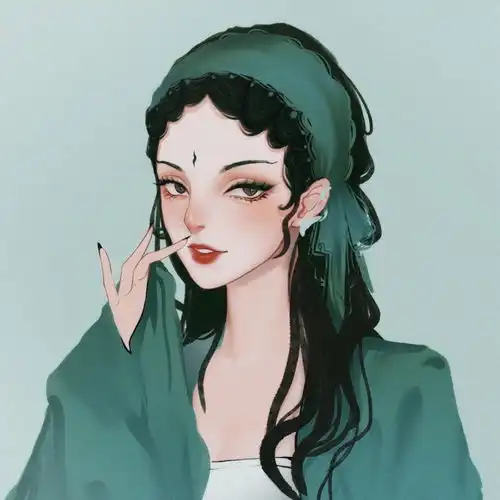 淘到一组超好看的手绘头像,白月光与朱砂痣
