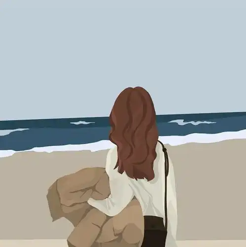 插画女生头像
