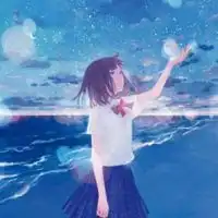 动漫女生头像唯美浪漫
