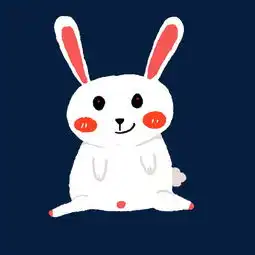 小兔子手绘卡通插画图片素材其他格式下载动漫人物大全
