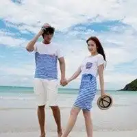 海边情侣头像一人一张微信头像图片大全
