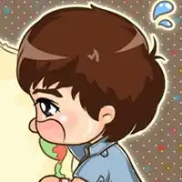 你的名字我的心事简单可爱的卡通情侣头像
