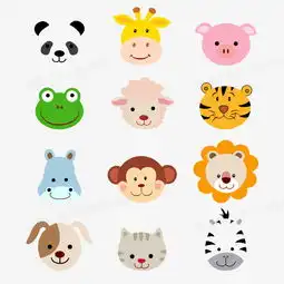 卡通动物头像png图片素材免费下载psd格式熊猫办公
