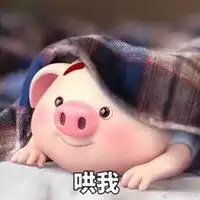 猪小屁和小美情侣头像微信头像图片大全
