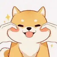 可爱柴犬情侣头像捏脸卡通微信头像图片大全
