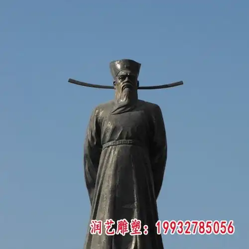 包公铜雕新疆紫铜包公雕塑定制厂家
