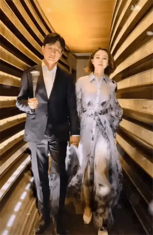 罕见秀恩爱佟大为夫妇情侣牵手堪称神仙眷侣,20年太有夫妻相了
