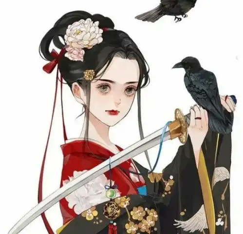 气质不俗古风女生头像不如你做我的英雄,我做你的江东
