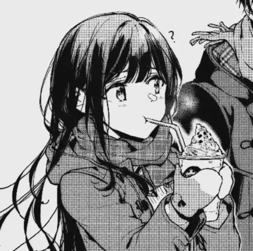 小众黑白漫画情头
