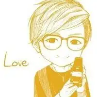卡通素描男的头像
