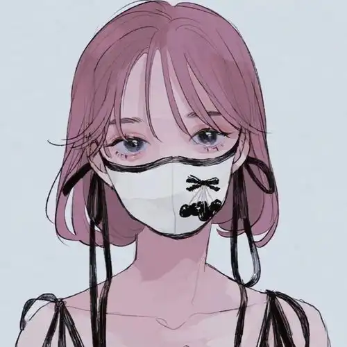 蓝色绝美电竞动漫男女头像
