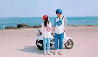 情侣旅行,两个人这么拍就很好看啊照片
