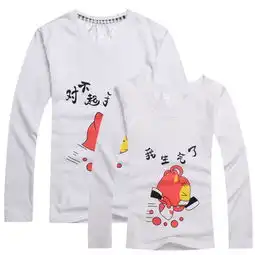 阿狸认错情侣装新款秋装韩版修身可爱卡通潮
