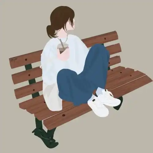 几组插画情侣头像
