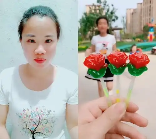 宝贝,玫瑰棒棒糖好吃吗
