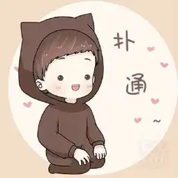 卡通呆萌情侣头像男女
