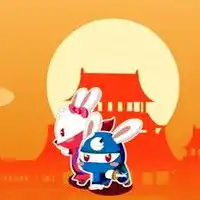 可爱贝小兔卡通头像,小兔子萌萌哒,乐呵呵
