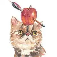 素描猫头像手绘猫头像微信头像图片大全
