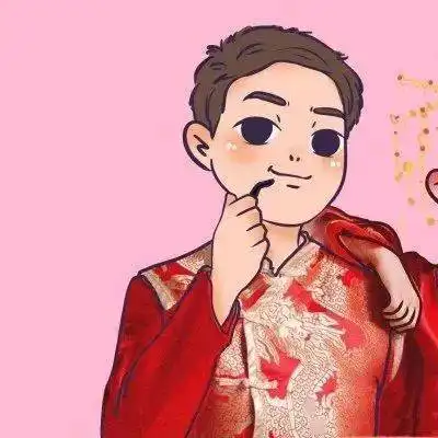 适合结婚用的情侣头像漫画头像
