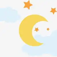 简约月亮星星情侣头像微信头像图片大全
