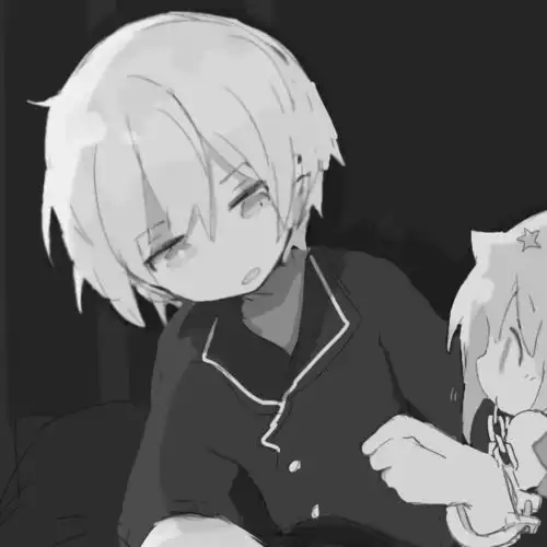 情头黑白漫画情侣头像

